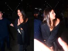 Priyanka Chopra Photos: मामी फिल्म फेस्टिवल में शामिल होने के लिए इंडिया आईं प्रियंका चोपड़ा, पैपराजी को हाथ जोड़कर किया नमस्ते