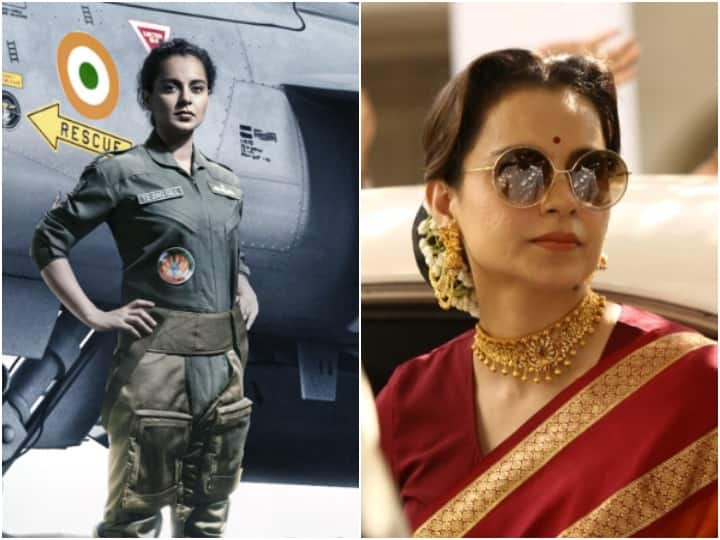 kangana Ranautछ बॉलीवुड एक्ट्रेस कंगना रनौत की अपकमिंग फिल्म 'तेजस' 27 अक्टूबर को सिनेमाघरों में रिलीज हो गई है. बता दें कि कंगना ने अपनी कई फिल्मों में रियल लाइफ कैरक्टर प्ले किए हैं.