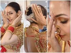 Malaika Arora Pics: पैरों में पायल, बालों में गजरा लगाकर दुल्हन की तरह सजीं मलाइका अरोड़ा, एक-एक पोज पर ठहर जाएंगी नजरें