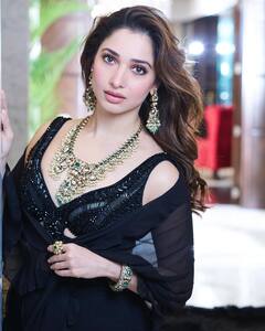Tamannaah Bhatia Photo: બ્લેક એથનિક ગાઉનમાં અપ્સરા લાગી તમન્ના ભાટિયા