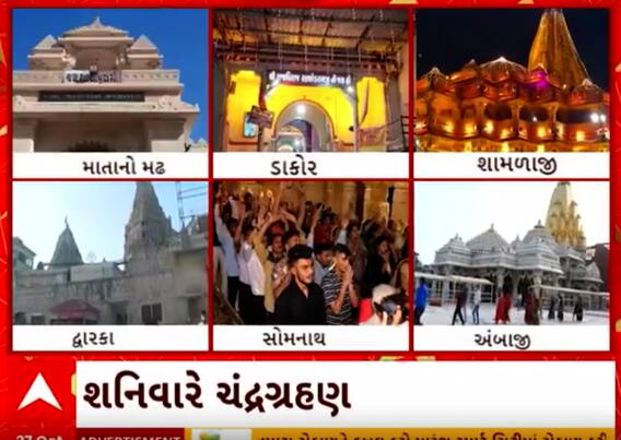 Chandra Grahan 2023 | આજે આટલા મંદિરો બપોર પછી રહેશે બંધ, જુઓ આ વીડિયોમાં