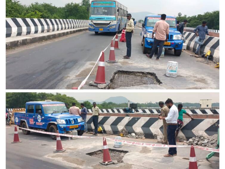 Thirunelveli - Thoothukudi four-lane Thamiraparani river bridge breaking again and again- Will there be a permanent solution? 6 வருடத்தில் 11 பேர் உயிரை காவு வாங்கிய தாமிரபரணி மேம்பாலம் மீண்டும் சேதம் - நிரந்தர தீர்வு எப்போது?