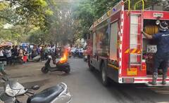 Pune News : पिंपरीत सकाळीच बर्निंग बाईकचा थरार; इलेक्ट्रिक व्हेईकल जळून खाक