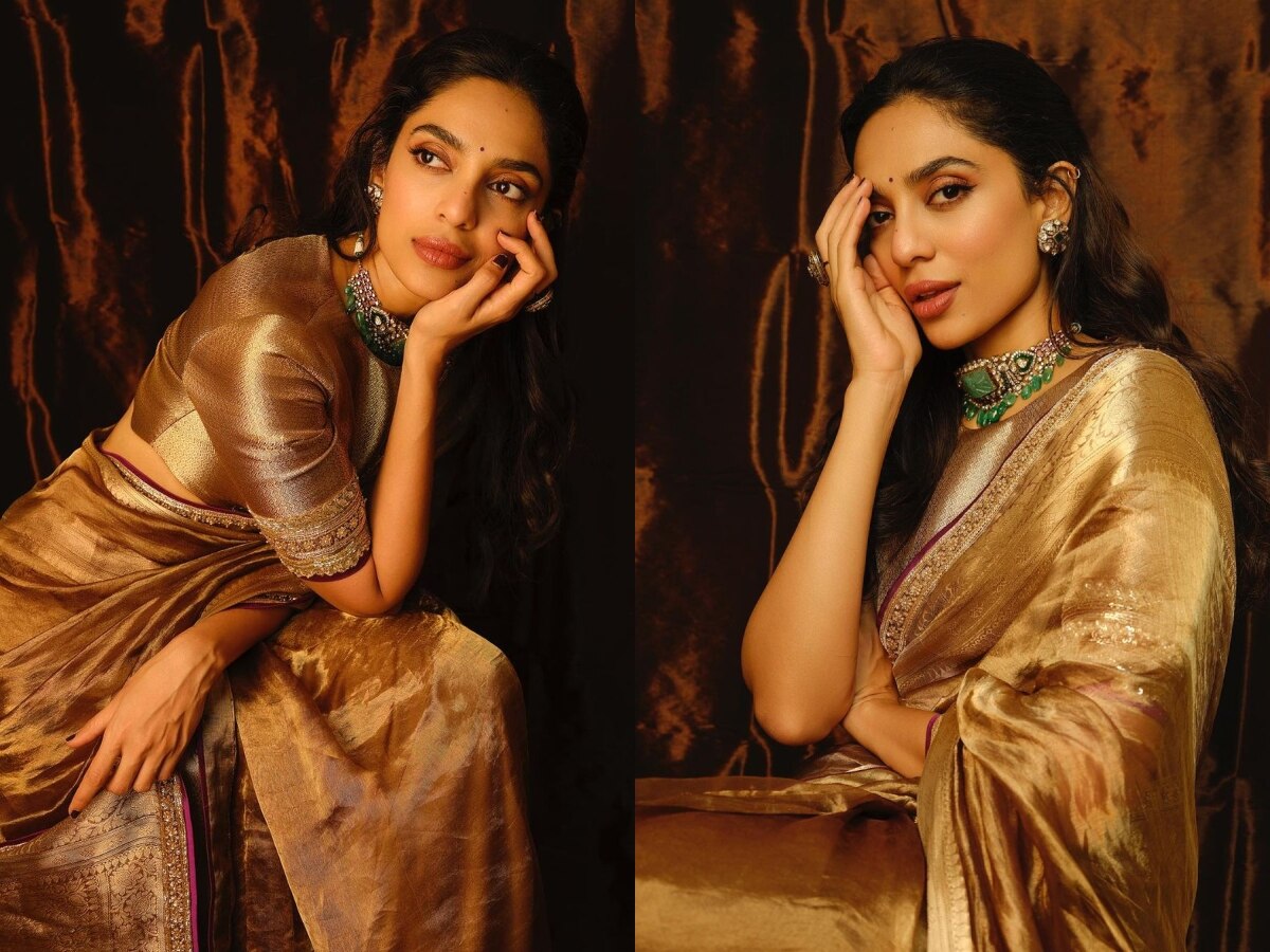 In Pics Actress Sobhita Dhulipala Stuns In Golden Saree Check Out Now ...