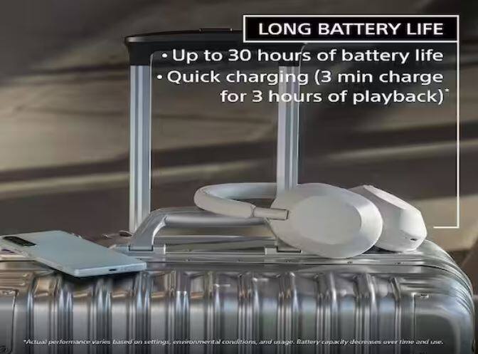 Sony WH-1000XM5: ਇਸ ਸੋਨੀ ਹੈੱਡਫੋਨ ਦੀ ਅਸਲੀ ਕੀਮਤ 34,990 ਰੁਪਏ ਹੈ, ਜਿਸ ਨੂੰ ਤੁਸੀਂ ਸਿਰਫ 25,987 ਰੁਪਏ 'ਚ ਖਰੀਦ ਸਕਦੇ ਹੋ। ਇਸ ਹੈੱਡਫੋਨ 'ਚ 40 ਘੰਟੇ ਦੀ ਬੈਟਰੀ ਲਾਈਫ ਅਤੇ ਅਲੈਕਸਾ ਲਈ ਸਪੋਰਟ ਹੈ।