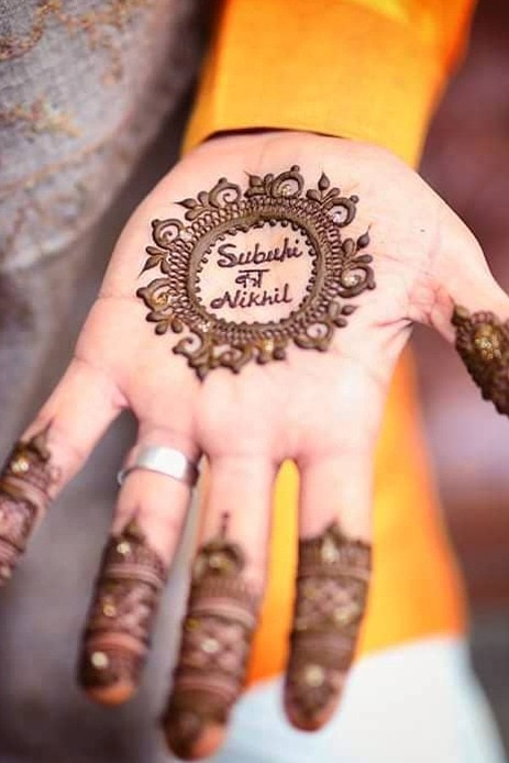 Unique Ways To Hide Partner's Name In Mehndi Designs