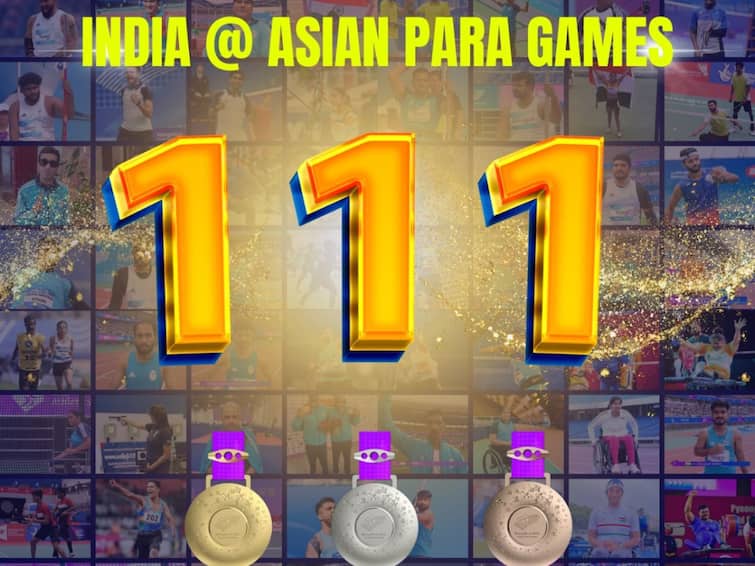 Asian Para Games 2023 india end campaign with  record medal haul Asian Para Games: சர்வதேச அளவில் புதிய வரலாறு - 29 தங்கம் உட்பட 111 பதக்கங்கள் வென்ற இந்தியா -  ஆசிய பாரா விளையாட்டில் அபாரம்