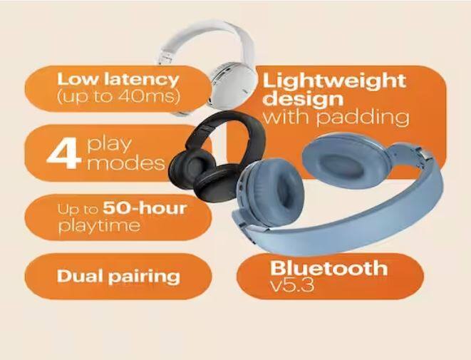 Noise Two Wireless: Noise ਦੇ ਇਸ ਹੈੱਡਫੋਨ ਦੀ ਕੀਮਤ 4999 ਰੁਪਏ ਹੈ, ਜਿਸ ਨੂੰ ਤੁਸੀਂ ਫਿਲਹਾਲ ਸਿਰਫ 1999 ਰੁਪਏ 'ਚ 60 ਫੀਸਦੀ ਦੀ ਛੋਟ 'ਤੇ ਖਰੀਦ ਸਕਦੇ ਹੋ। ਇਸ ਹੈੱਡਫੋਨ 'ਚ ਡਿਊਲ ਪੇਅਰਿੰਗ ਫੀਚਰ ਸਪੋਰਟ ਕੀਤਾ ਗਿਆ ਹੈ।