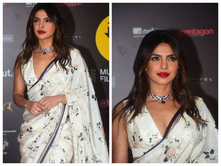 Priyanka Chopra Jonas always manages to make an entrance and her most recent saree appearance is no exception.