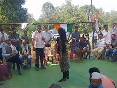 चुनाव प्रचार के दौरान कांग्रेस प्रत्याशी को करना पड़ा लोगों के विरोध का सामना, BJP ने ऐसे ली चुटकी