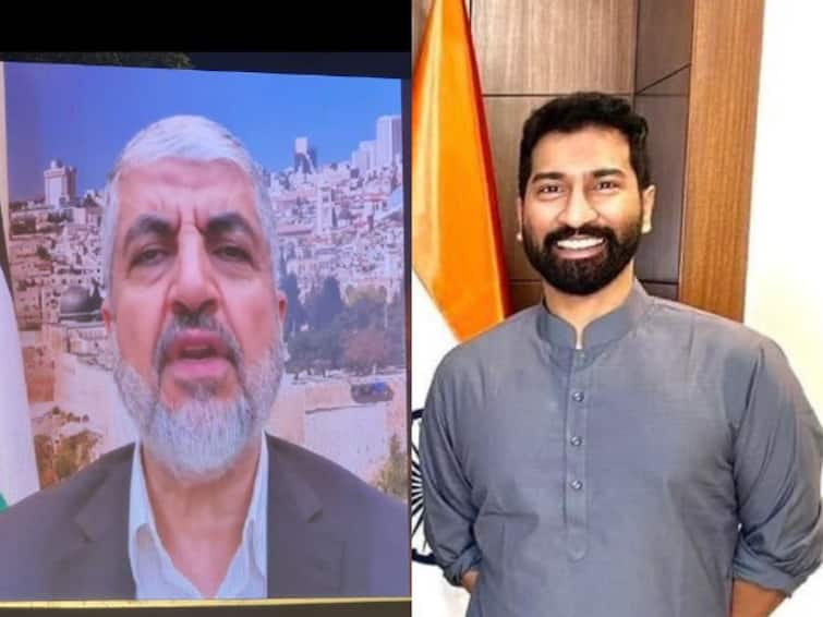 kerala pro hamas rally terror leader Khaled Mashal virtual address bjp fundamentalist organisations rising cpim congress Congress, CPI(M) Pandering To Fundamentalist Organisations: BJP After Ex-Hamas Chief Addresses Kerala Rally