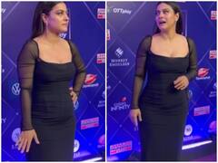 49 की उम्र में इतनी टाइट ड्रेस पहनकर इवेंट में पहुंचीं काजोल, लोगों ने उड़ाया मजाक, कहा- 'पेट बाहर आ रहा है...'