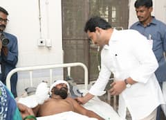Andhra Train Accident: CM Jagan Reddy Meets Wounded Patients At Vizianagaram Govt Hospital — IN PICS