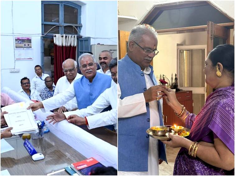 Chhattisgarh Election 2023 Cm Bhupesh Baghel Files Nomination For Patan Assembly Seat Nephew 4574