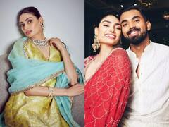 Athiya Shetty ने ट्रेडिशनल लुक में गिराई हुस्न की बिजलियां...तो फिसला पति KL Rahul का दिल, लिखा- 'So beautiful …. So elegant'