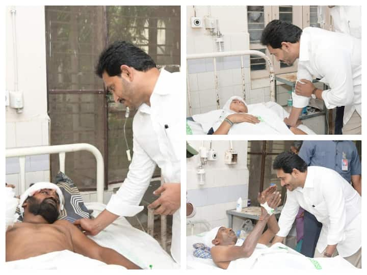 On Monday, Andhra Pradesh Chief Minister YS Jagan Mohan Reddy visited the Vizianagaram government hospital.