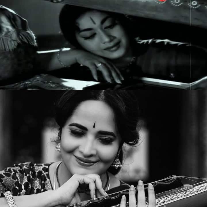 మహానటి సావిత్రిగా అనసూయ. Photo Credit: Anasuya Bharadwaj/Instagram