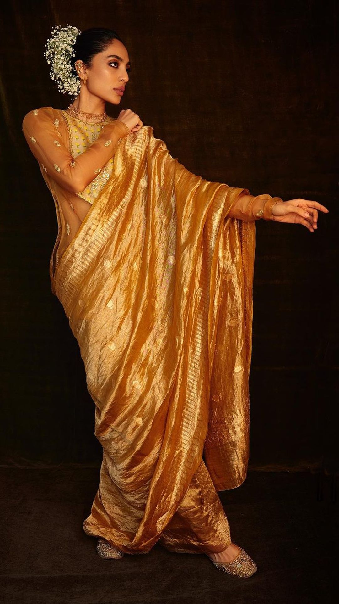 Sobhita Dhulipala Is A Vision In A Yellow Silk Saree