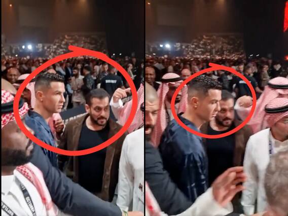 सलमान खान को Cristiano Ronaldo ने किया इग्नोर! सोशल मीडिया पर वायरल हुआ वीडियो सलमान खान को Cristiano Ronaldo ने किया इग्नोर! सोशल मीडिया पर वायरल हुआ वीडियो