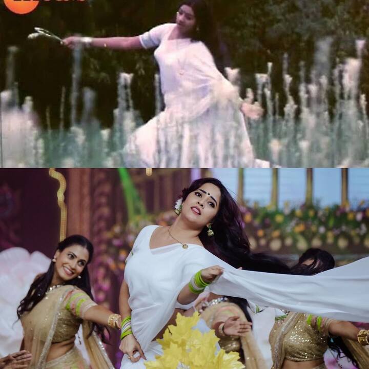 శ్రీదేవి గెటప్ లో అనసూయ. Photo Credit: Anasuya Bharadwaj/Instagram