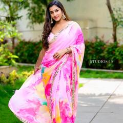 Vishnu Priya Photos : పింక్ శారీలో విష్ణుప్రియ ఫోటోలు - ఎంత అందంగా ఉందో కదూ!