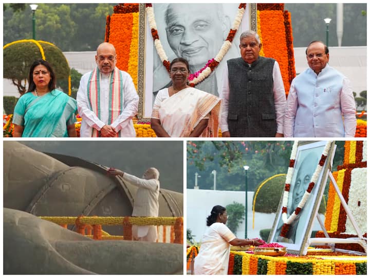 President Droupadi Murmu and Prime Minister Narendra Modi led the country in paying tributes to India's first Home Minister Sardar Vallabhbhai Patel on his 148th birth anniversary.