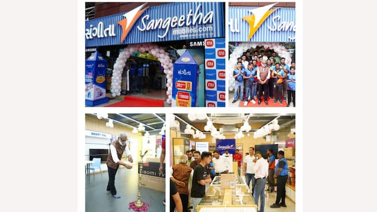 Sangeetha Mobile to expand net work in Gujarat to open 20 new stores in Ahmedabad સંગીથા મોબાઈલ ગુજરાતના અમદાવાદમાં 20 નવા સ્ટોર્સ શરૂ કરશે