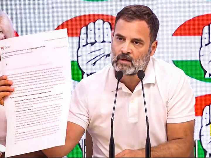 Rahul Gandhi Targets PM Modi Govt Over Apple Phone Tapping Warning Says I Am Not Afraid