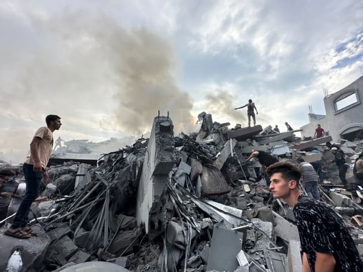 Israel Hamas war: IDF air strike in Gaza refugee camp blast 'गाजा के सबसे बड़े रिफ्यूजी कैंप पर इजरायल की एयरस्ट्राइक में 50 लोगों की मौत', हमास का दावा