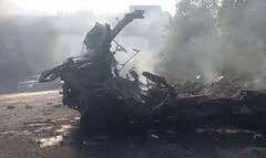 Mumbai Pune Express Highway Accident: मुंबई-पुणे एक्स्प्रेसवेवर रुग्णवाहिकेचा स्फोट, रुग्णवाहिका जाळून खाक