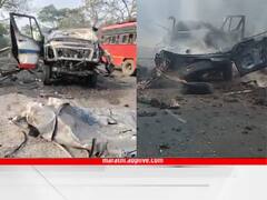 Mumbai Pune Express Highway Accident: मुंबई-पुणे एक्स्प्रेसवेवर रुग्णवाहिकेचा स्फोट, रुग्णवाहिका जाळून खाक