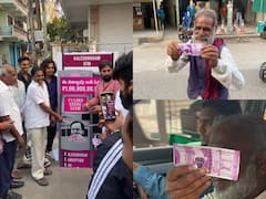 ATM నుంచి రూ.లక్ష నోటు-కాళేశ్వరం అవినీతిపై కాంగ్రెస్‌ వెరైటీ ప్రచారం