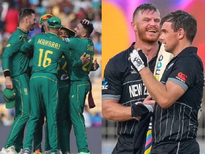 NZ vs SA New Zealand wins Toss bowl First South Africa Playing 11 World Cup 2023 NZ vs SA: न्यूजीलैंड ने टॉस जीतकर गेंदबाजी चुनी, टिम साउथी को मिला मौका; दक्षिण अफ्रीका में भी एक बदलाव