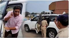 Police Checking KTR Vehicle : కామారెడ్డి పర్యటనలో కేటీఆర్ ను అడ్డుకున్న పోలీసులు | ABP Desam