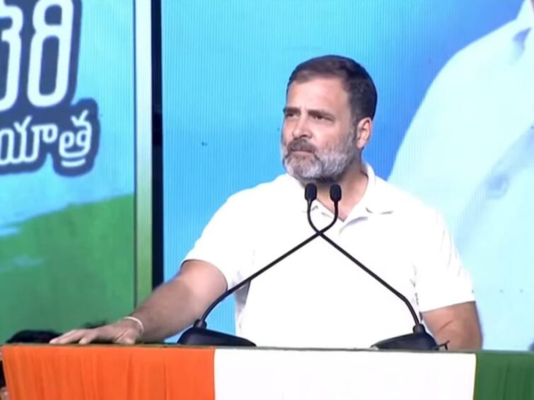 Rahul Gandhi participates in Vijayabheri Yatra Public Meeting in Kalwakurthy Telangana Rahul Gandhi: కేసీఆర్ ఎంత లూటీ చేసిన డబ్బంతా మీ అకౌంట్లలో వేస్తా - కల్వకుర్తిలో రాహుల్ గాంధీ