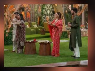 रेड कलर की साड़ी में पति Vicky Jain के लिए दुल्हन सी सजीं Ankita Lokhande, एक्ट्रेस ने Bigg Boss के घर में मनाया करवा चौथ