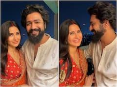 Katrina Kaif Karwa Chauth Photos: मांग में सिंदूर, गले में मंगलसूत्र...कैटरानी कैफ की सादगी ने जीता फैंस का दिल, पत्नी को टकटकी लगाए देखते रह गए विक्की कौशल