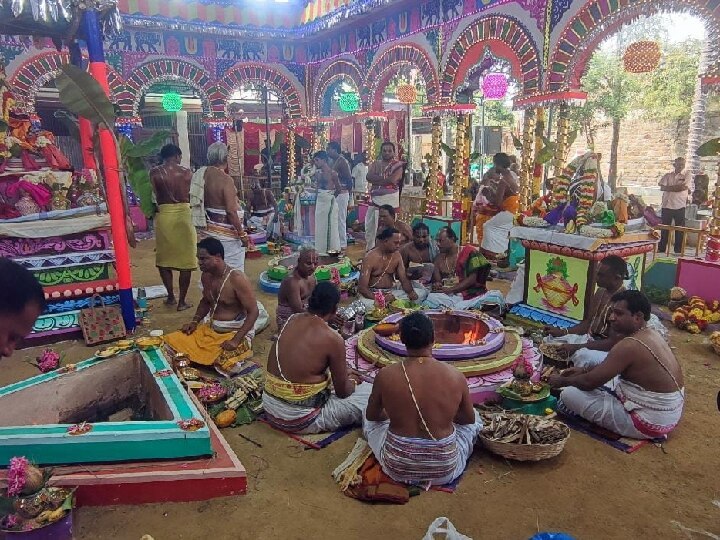 புகழ்பெற்ற நாமக்கல் ஆஞ்சநேயர் கோயில் கும்பாபிஷேக விழா - திரளான பக்தர்கள் பங்கேற்பு