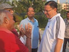 Uttarakhand News: सीएम धामी अहमदाबाद में निकले मॉर्निंग वॉक पर, साबरमती रिवर फ्रंट पर लोगों से की बातचीत, देखें तस्वीरें