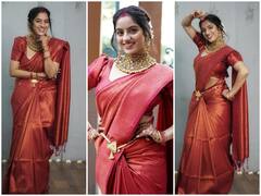 Karwa Chauth 2023: करवाचौथ पर बनारसी साड़ी पहन यूं सजीं 'दीया बाती' की संध्या बिंदनी, शेयर की खूबसूरत तस्वीरें