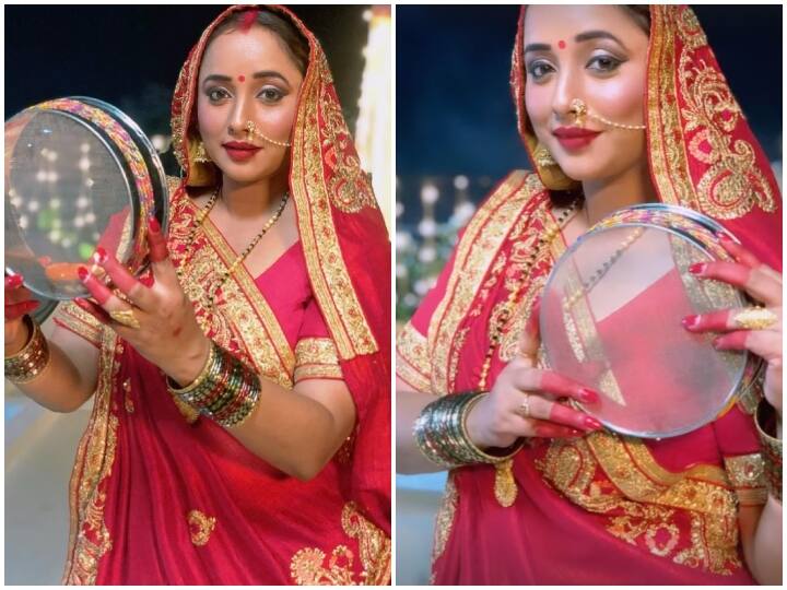 Karwa Chauth 2023 bhojpuri actress rani chatterjee shares photos in bridal look see pic Karwa Chauth 2023: कुंवारी होकर भी करवा चौथ पर दुल्हन की तरह सजीं Bhojpuri एक्ट्रेस Rani Chatterjee, लोगों ने उठाए सवाल