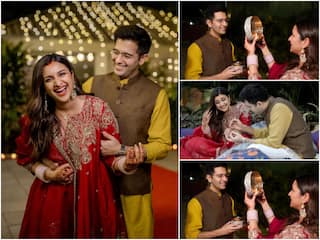 Karwa Chauth 2023: પરિણીતી ચોપરાએ શેર કરી પહેલી કરવા ચૌથની તસવીરો, અલગ જ અંદાજમાં જોવા મળ્યું ન્યૂ કપલ
