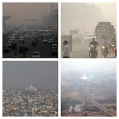 Day Visibility Drops In Delhi-NCR As Air Quality Worsens As Smog Shrouds Skyline: PICS