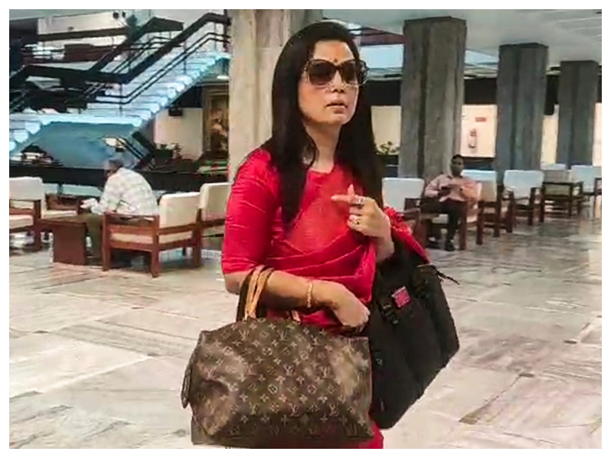 TMC MP Mahua Moitra HIDES her Louis Vuitton bag in Lok Sabha