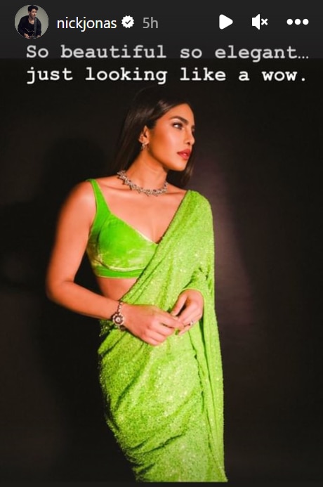 Nick Jonas Floored By Priyanka Chopra’s Desi Avatar In Saree; Says 'Just Looking Like A Wow