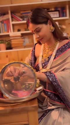 Rubina Dilaik To Shraddha Arya, How TV Actors Celebrated Karwa Chauth; PICS