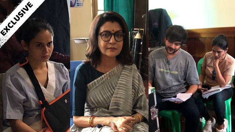 Debashree Roy Exclusive: Actress Debashree Roy Sourav Chakraborty Shankar Chakraborty shooting for web series Chemistry Mashi know in details Debashree Roy Exclusive: দীর্ঘ বিরতির পরে প্রথম ওয়েব সিরিজ দেবশ্রীর, শ্যুটিং সেটে 'কেমিস্ট্রি'-র খোঁজ নিল এবিপি লাইভ