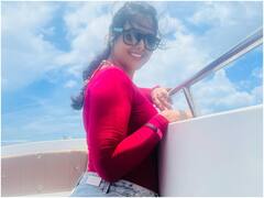 టైట్ జీన్స్ అండ్ పింక్ టీషర్ట్ లో మతిపోగొడుతున్న మోనాల్!