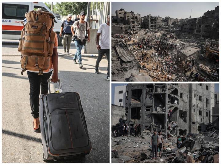 At least 195 Palestinians were killed in Israel's attacks on the Jabalia refugee camp as the Rafah border crossing was opened for people with foreign passports to leave war-torn Gaza.