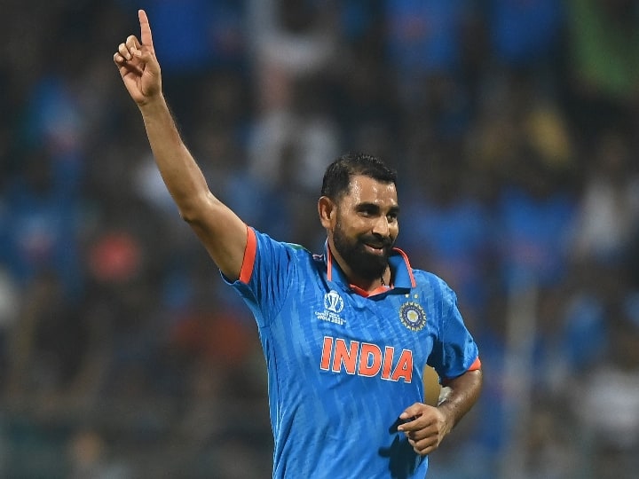 Mohammed Shami World Cup Record Most wickets for India in WC 45 Wickets 14 Innings Sports News Mohammed Shami Record: இந்தியாவுக்காக அதிக விக்கெட்டுகள்! அதிக முறை 5 விக்கெட்டுகள்! புதிய வரலாறு படைத்த ஷமி!